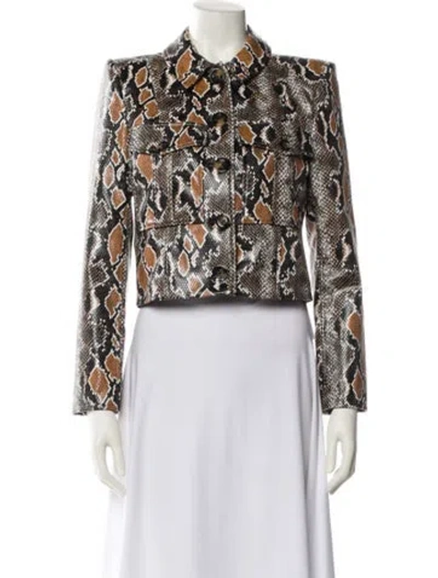 Pre-owned Veronica Beard Floral Print Evening Jacket W/ Tags In White