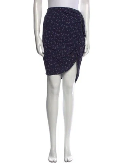 Pre-owned Veronica Beard Floral Print Knee-length Skirt In Black