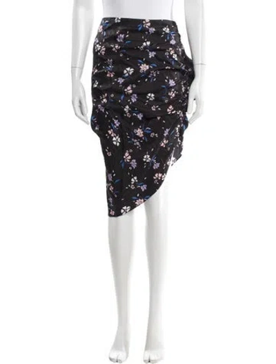 Pre-owned Veronica Beard Floral Print Knee-length Skirt In Gray