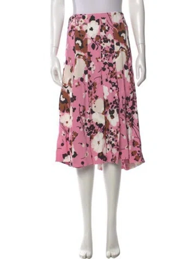 Pre-owned Veronica Beard Floral Print Knee-length Skirt In Multi
