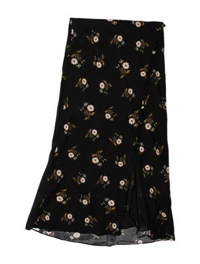 Pre-owned Veronica Beard Floral Print Long Skirt W/ Tags In Blue