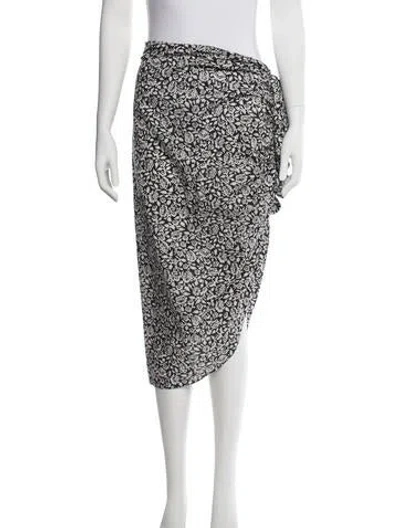 Pre-owned Veronica Beard Floral Print Midi Length Skirt In Multi