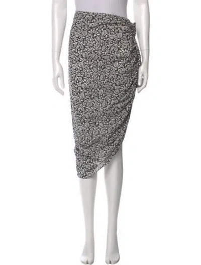Pre-owned Veronica Beard Floral Print Midi Length Skirt In Multi