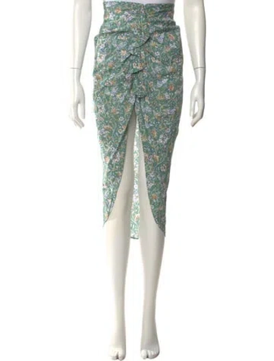 Pre-owned Veronica Beard Floral Print Midi Length Skirt W/ Tags In Multi