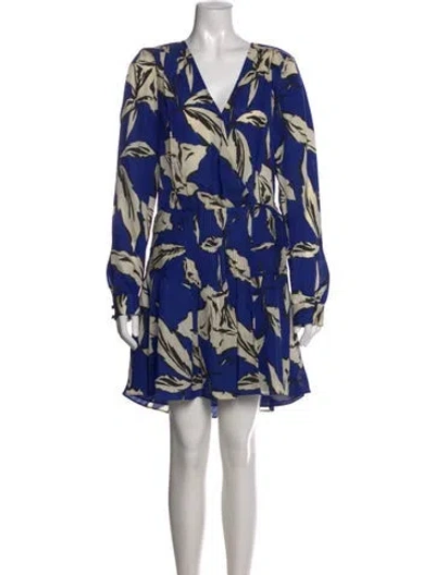 Pre-owned Veronica Beard Floral Print Mini Dress