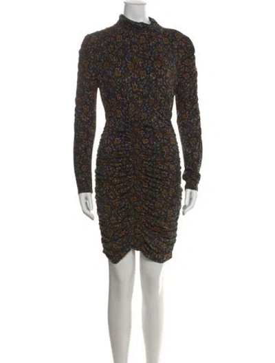 Pre-owned Veronica Beard Floral Print Mini Dress In Multi