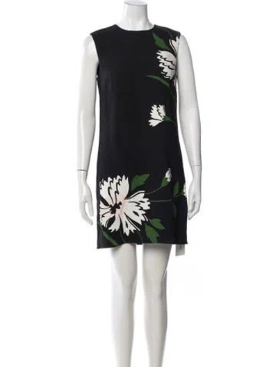 Pre-owned Veronica Beard Floral Print Mini Dress In Multi