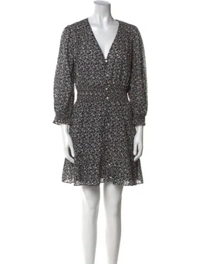 Pre-owned Veronica Beard Floral Print Mini Dress W/ Tags In Blue
