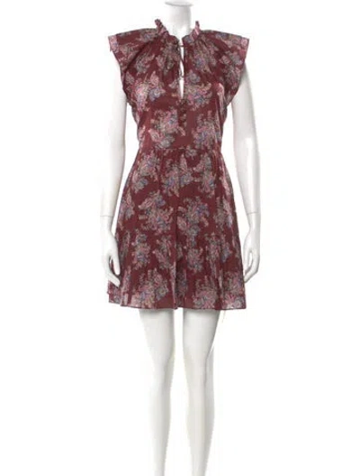 Pre-owned Veronica Beard Floral Print Mini Dress W/ Tags In Multi