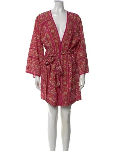 Pre-owned Veronica Beard Floral Print Mini Dress W/ Tags In Pink