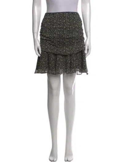 Pre-owned Veronica Beard Floral Print Mini Skirt In Multi
