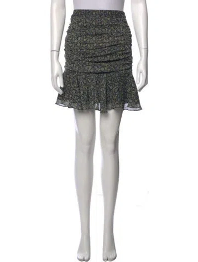 Pre-owned Veronica Beard Floral Print Mini Skirt In Multi