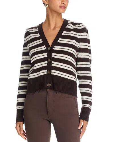 Veronica Beard Frankie Cashmere Cardigan In Brown