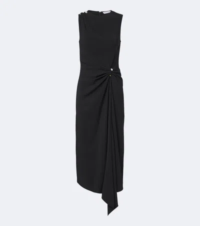 Veronica Beard Freja Embellished Midi Dress In Black