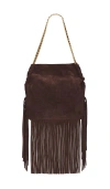 Veronica Beard Fringe Slouch Shoulder Bag In Gold