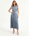 Veronica Beard Fuller Midi Dress In Starlight In Blue