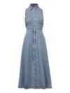 Veronica Beard Fuller Midi Dress In Starlight In Blue