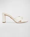 Veronica Beard Ganita Knot-front Sandal In Coconut
