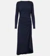 VERONICA BEARD GATHERED MIDI DRESS
