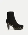 Veronica Beard Gavi Suede Ankle Boots In Black