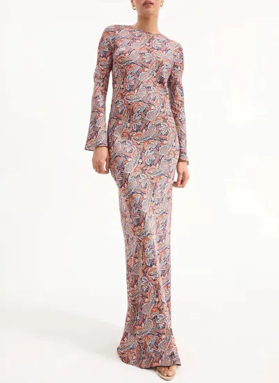 Veronica Beard Gemma Maxi Dress In Navy Multi