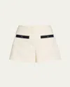 Veronica Beard Gershwin Tailored Shorts In Dove