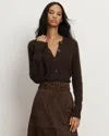 Veronica Beard Gilmour Mohair Cardigan In Brown