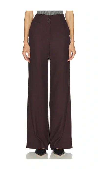 Veronica Beard Giovanna Pant In Brown