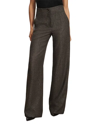 Veronica Beard Giovanna Wide Leg Pants In Gray