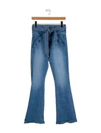 Pre-owned Veronica Beard Gisselle Flare Flared Jeans In Blue
