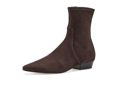 Veronica Beard Glinda Women's Boots Espresso Suede: 8.5 M In Animal Print