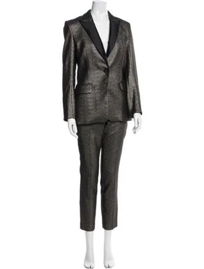 Pre-owned Veronica Beard Glitter Accents Pant Set In Multi