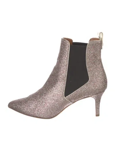 Pre-owned Veronica Beard Glitter Chelsea Boots