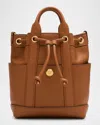 Veronica Beard Goody Mini Leather Crossbody Bag In Hazelwood