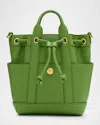 Veronica Beard Goody Mini Leather Crossbody Bag In Lemongrass