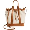 Veronica Beard Goody Tote In Natural Hazel