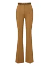 Veronica Beard Gracie Belt Trousers In Brown