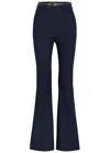 Veronica Beard Carson Off-duty High Waist Ankle Flare Jeans In Navy