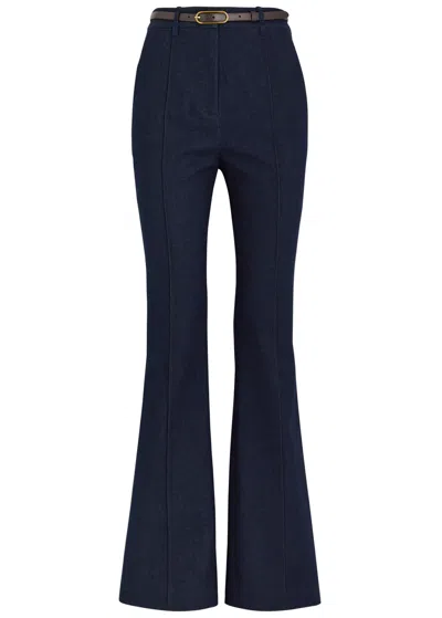 VERONICA BEARD VERONICA BEARD GRACIE BELTED CHAMBRAY TROUSERS