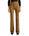 Veronica Beard Gracie Belted Flare Pant In Brown