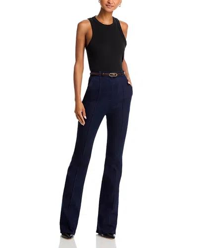 Veronica Beard Gracie Belted Pants In Midnight Wash