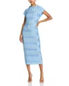 Veronica Beard Gramercy Midi Dress In Blue Sky