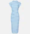 Veronica Beard Gramercy Pleated Dress In Blau