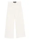 Veronica Beard Grant High-rise Wide-leg Crop Jeans In Neutral
