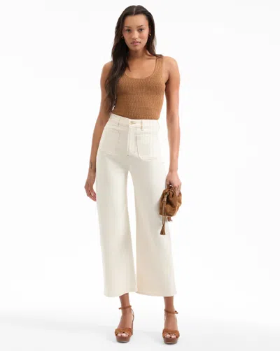 Veronica Beard Grant Wide-leg Jean In Brown