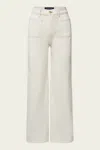 Veronica Beard Grant Wide-leg Jean In Ecru In Neutral