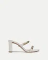 Veronica Beard 76mm Gretchen Chain-embellished Sandals In White