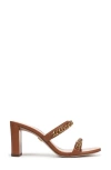 Veronica Beard Gretchen Leather Sandals In Honey