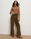 Veronica Beard Grigore Corduroy Wide-leg Pant In Brown