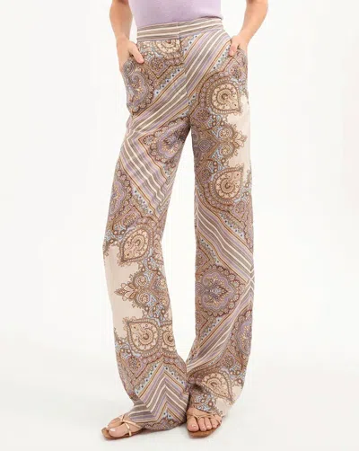 Veronica Beard Grigore Pant In Stone Khaki